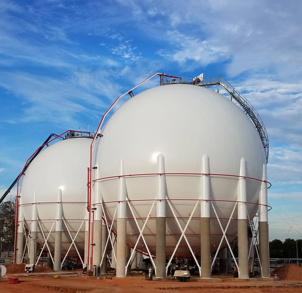 Sphères de 10 800 m3 (USA)