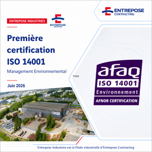 Entrepose Industrier obtient la certification Iso 14001