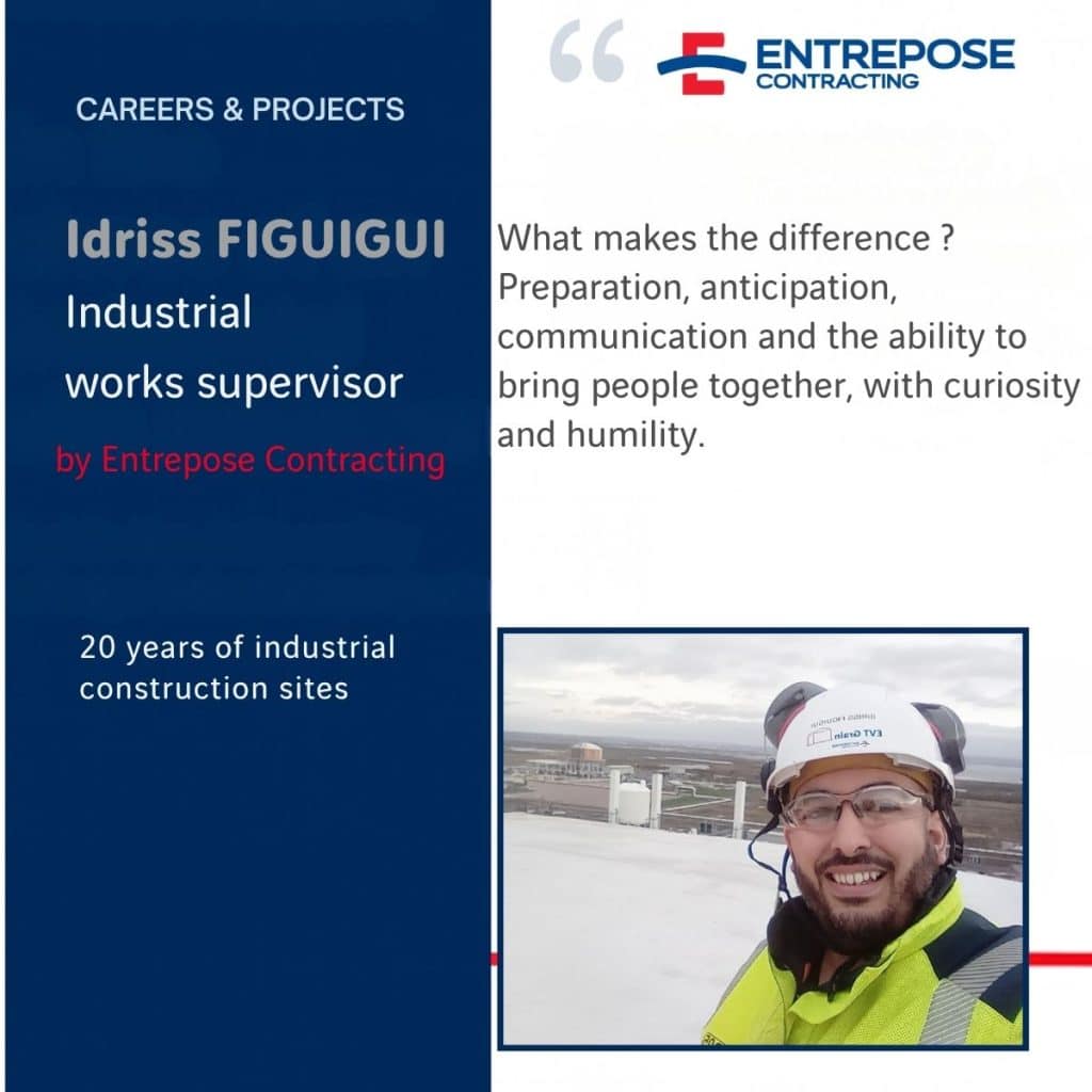 Idriss Figuigui, Industriel works supervisor